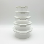 طقم علب حفظ الطعام محكمة الإغلاق 5 أحجام