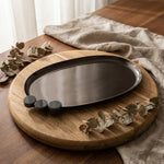 صينية تقديم بيضاوية صغير