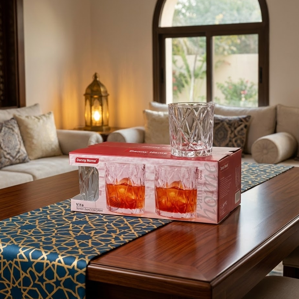 طقم اكواب تقديم زجاجية