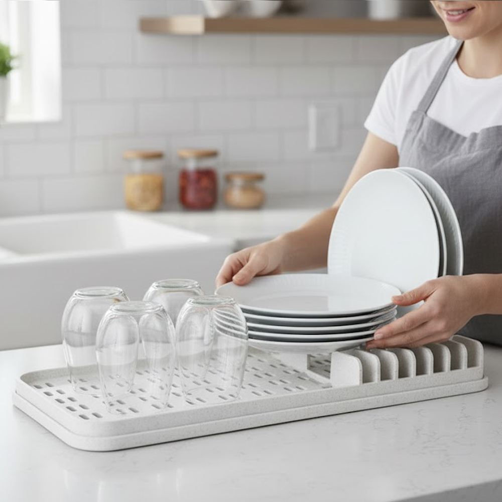 حامل صحون مصرف للمياه