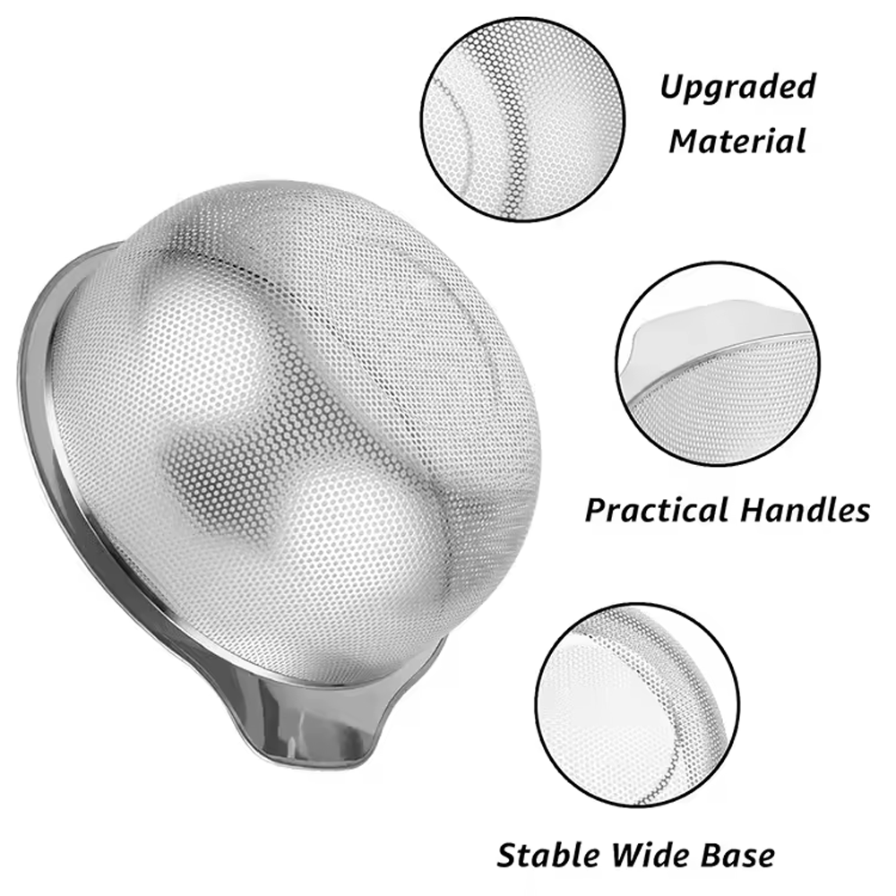 ( M )مصفاة الفولاذ المقاوم للصدأ بمقبض