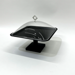 طبق تقديم كيك بغطاء كبير