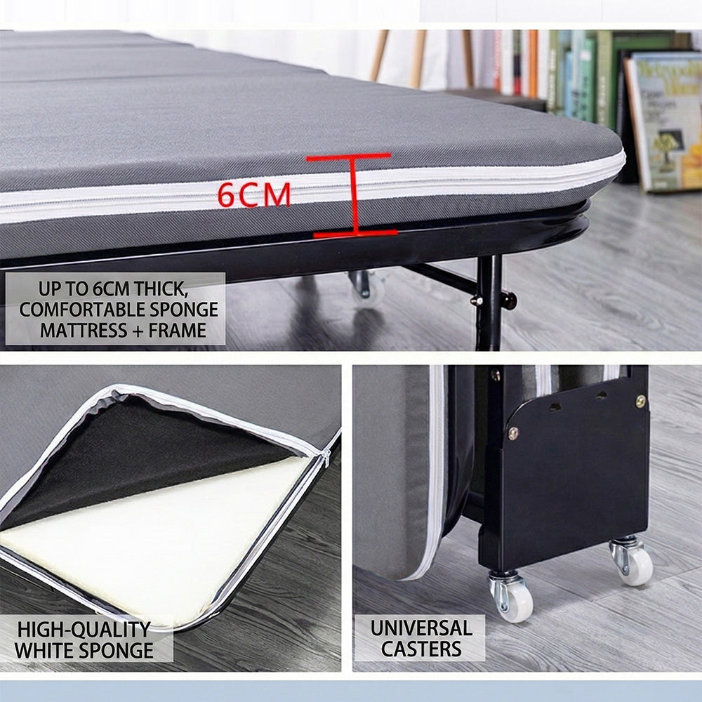 سرير فردي قابل للطي بثلاث طيات - 65 سنتًا