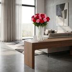 مزهرية زجاجية 25 سم