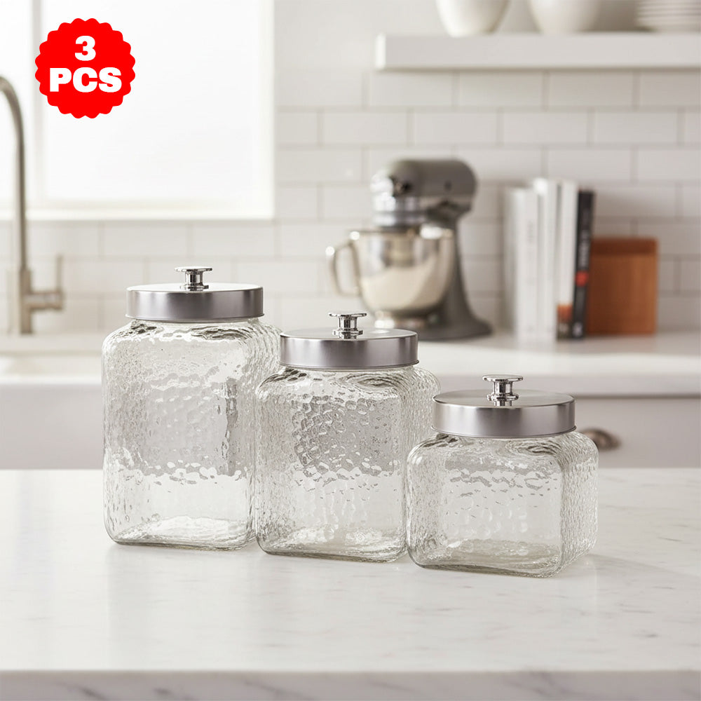 طقم برطمانات للتخزين، 3 قطع