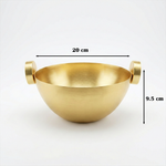 وعاء تقديم معدني وسط