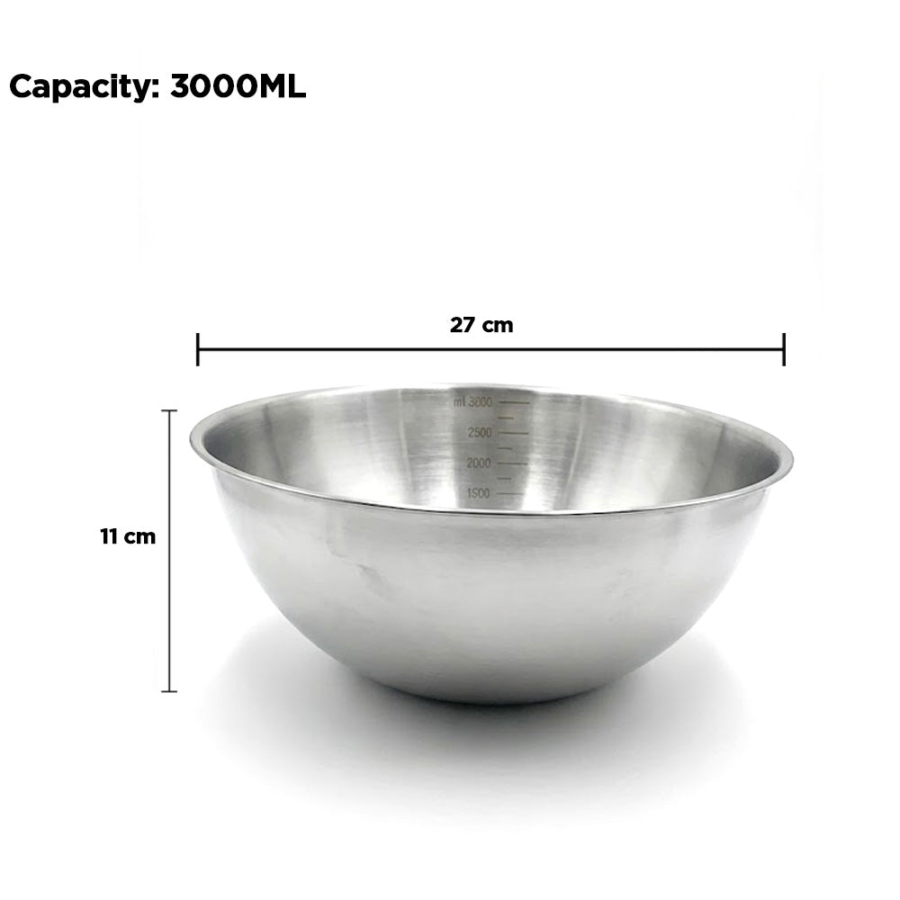وعاء خلط مزود بعلامات قياس