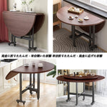 طاولة طعام مستديرة قابلة للطي