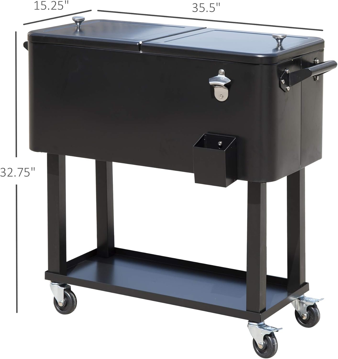 صندوق وعربة تبريد متحرك بسعة 73 لتر من ILSU