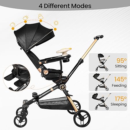 أحدث عربة أطفال بمقعد سيارة