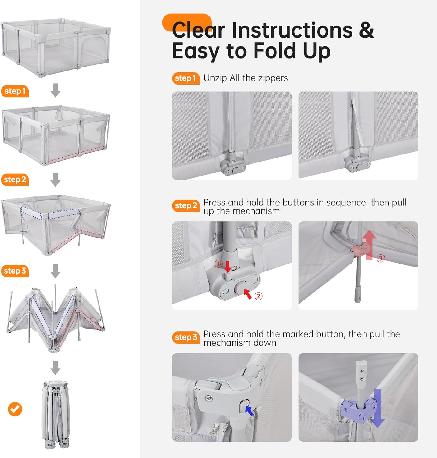 حباسة العاب الأطفال قابلة للطي