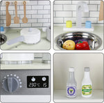 مجموعة مطبخ لعب خشبي للأطفال