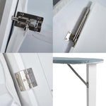 لوح مُنظم مع خزانة تخزين ومرايا