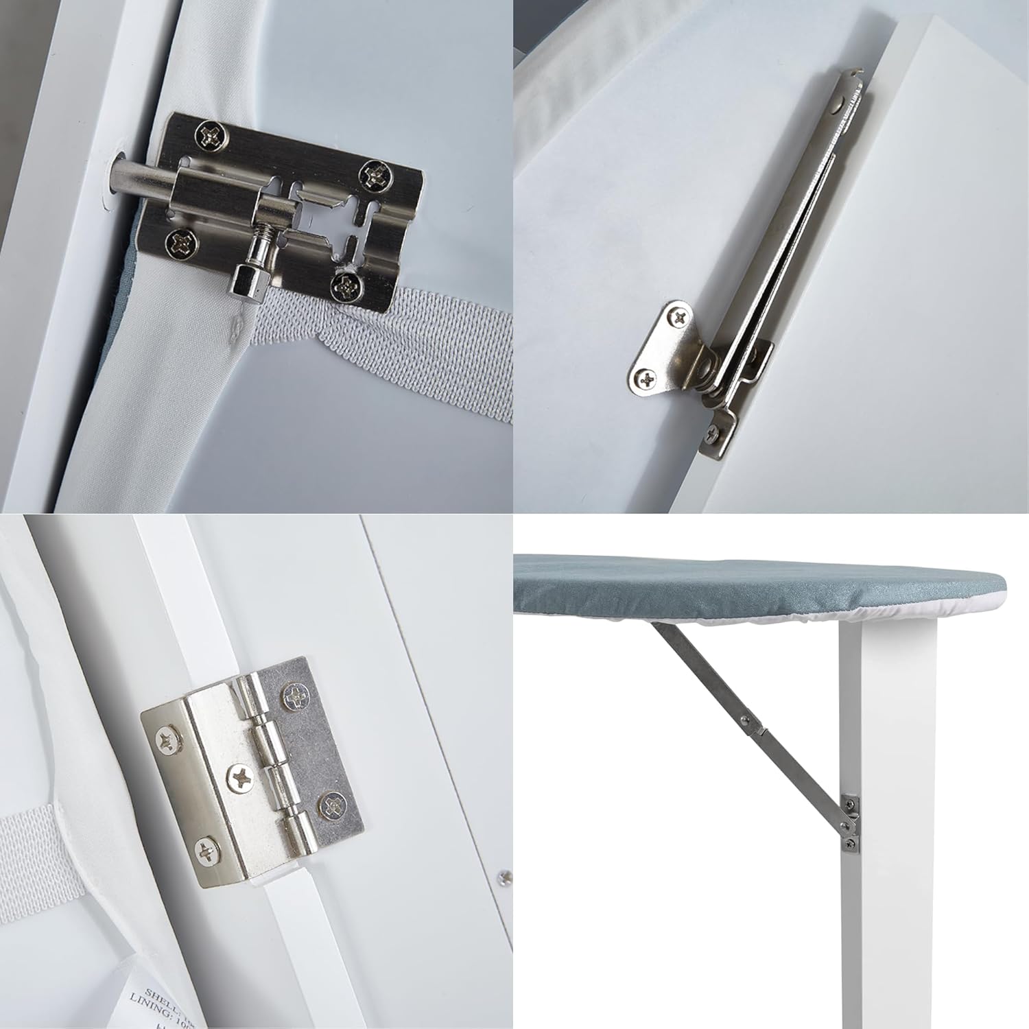 لوح مُنظم مع خزانة تخزين ومرايا