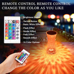 مصباح طاولة كريستال، 16 ضوء RGB