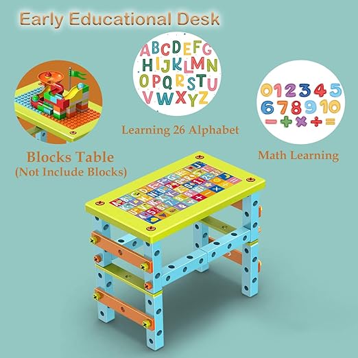 طاولة أنشطة تعليمية وإبداعية للهندسة