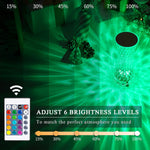 مصباح طاولة كريستال، 16 ضوء RGB