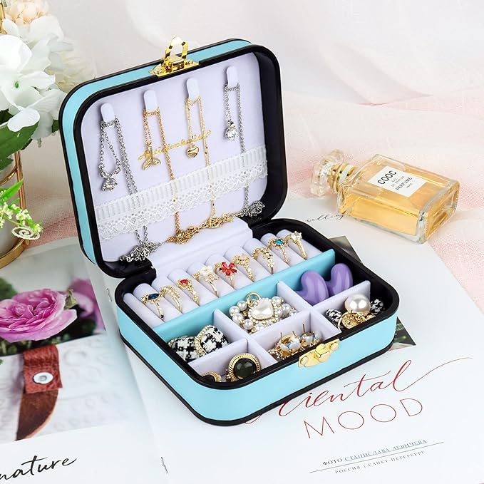 صندوق تخزين المجوهرات للنساء