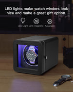 صندوق ساعة من الجلد دوران تلقائي