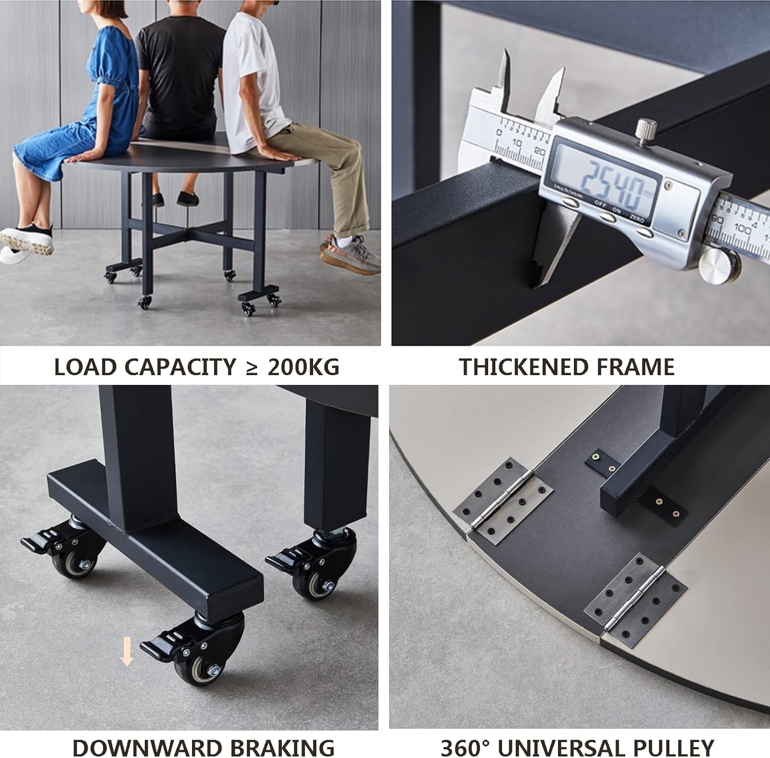 طاولة طعام مستديرة قابلة للطي