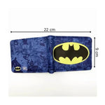 محفظة باتمان الجلدية مع الشعار بالون الأزرق 17