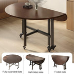 طاولة طعام مستديرة قابلة للطي