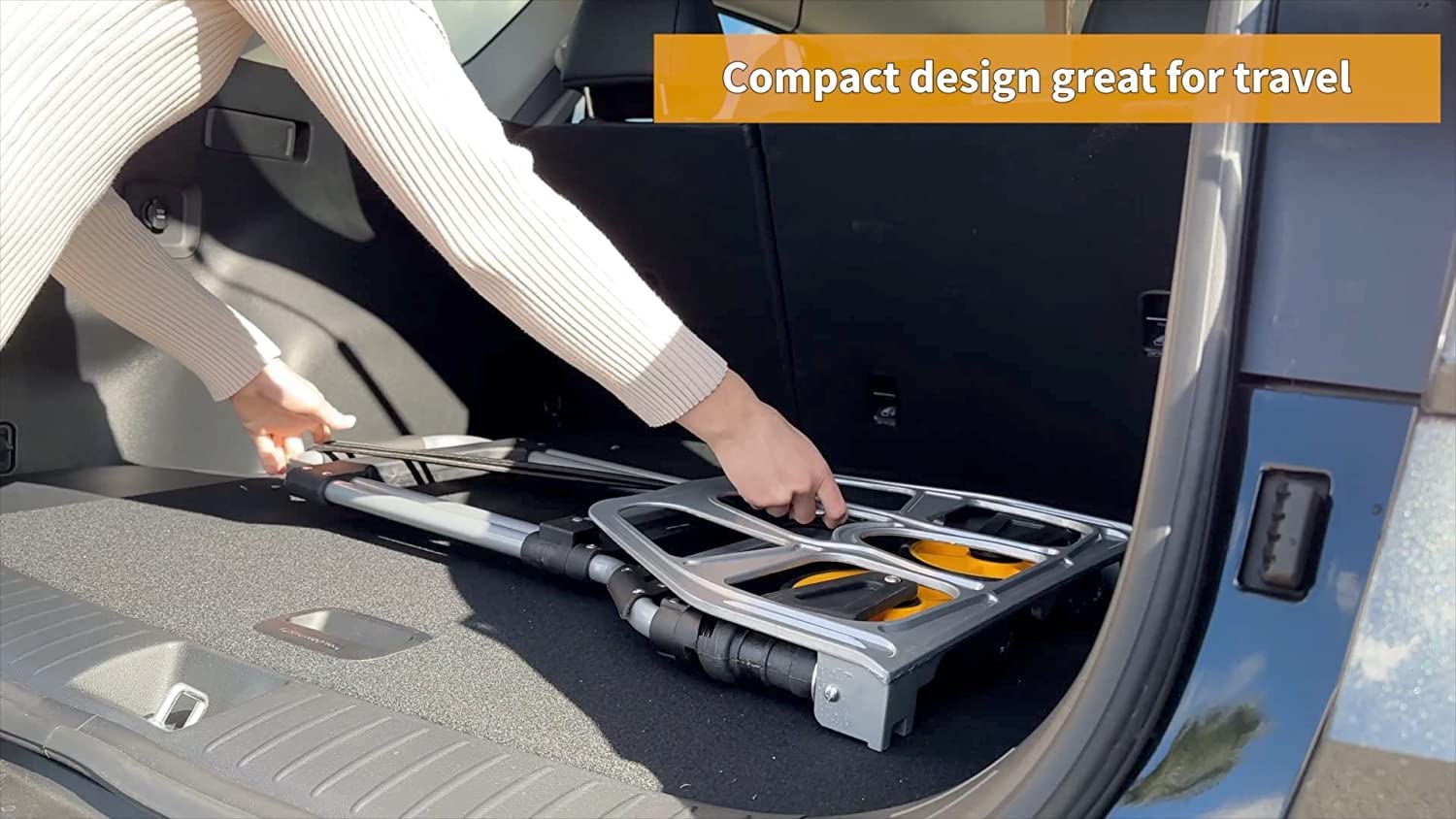 عربة  قابلة للطي من الالومنيوم