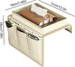 منظم مسند ذراع الأريكة مع 4 جيوب وطاولة