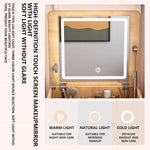 طاولة لمستحضرات التجميل مع مرآة مضيئة