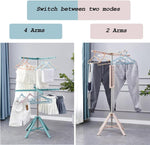 مجفف هواء للملابس المعدنية قابل للطي