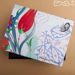 طقم فنجان قهوة بنقش زهور