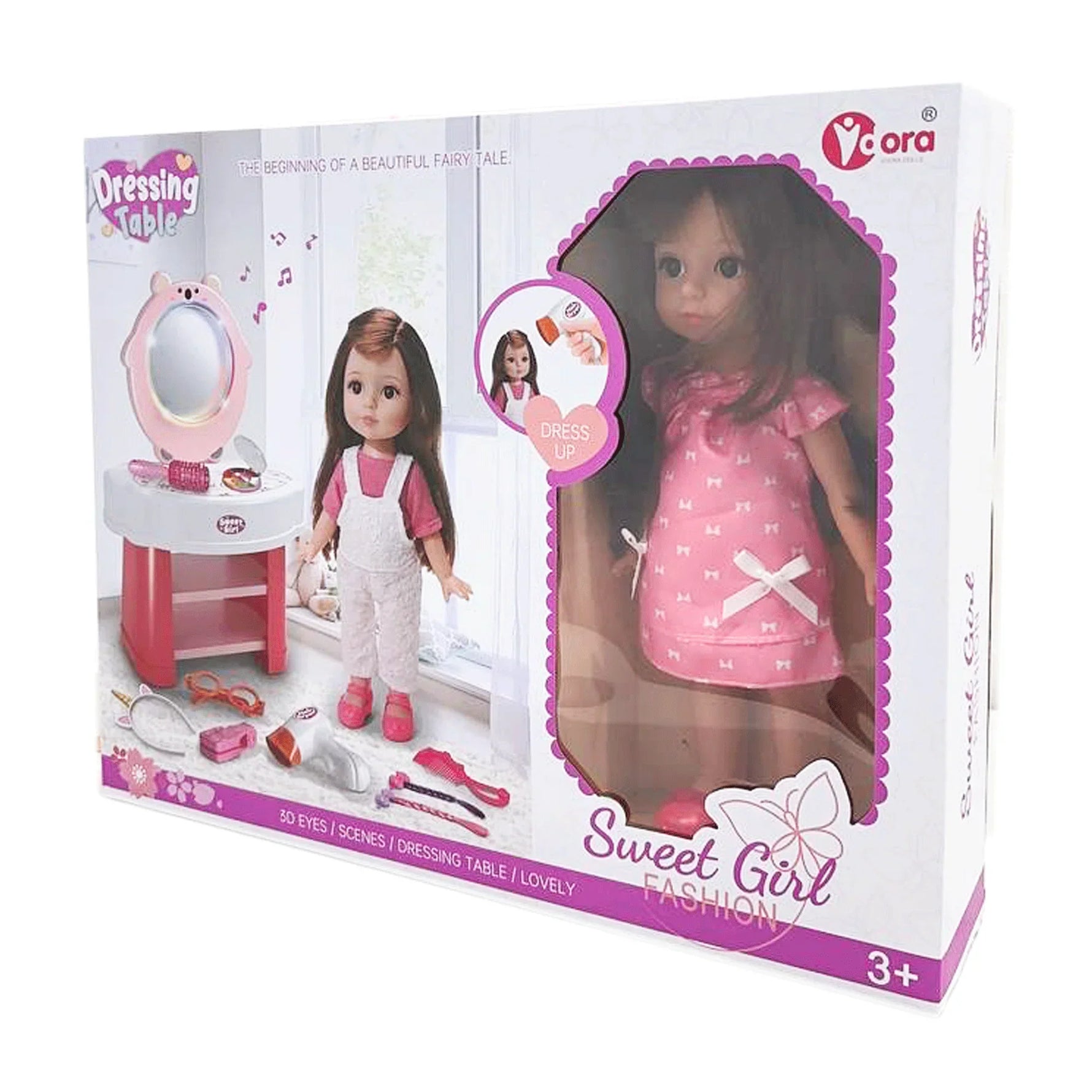 أزياء الفتاة الحلوة دمية أنيقة