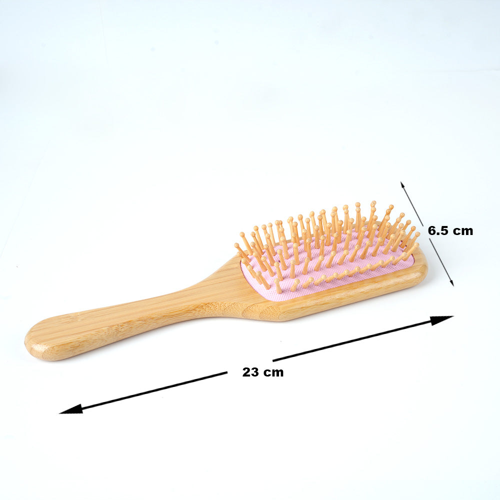 مشط وسادة هوائية من الخيزران