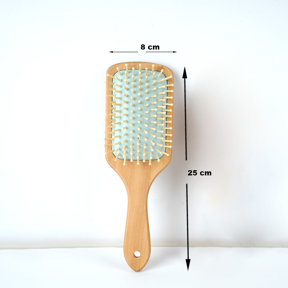 مشط وسادة هوائية من الخيزران