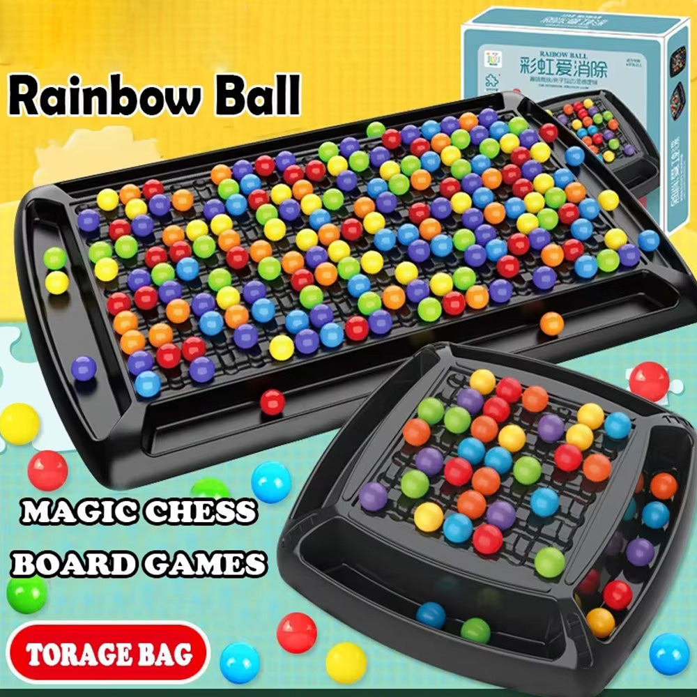 لعبة لوحة إقصاء كرات قوس قزحة