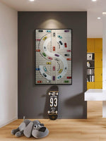 إطار لحركة مرور السيارة فني