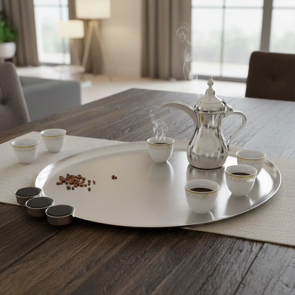 صينية تقديم بيضاوية-كبير