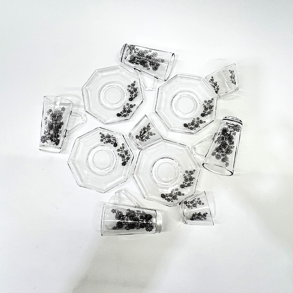 طقم استكانة وفنجان 18قطعة