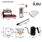 مجموعة ماكينة صنع القهوة المحمولة