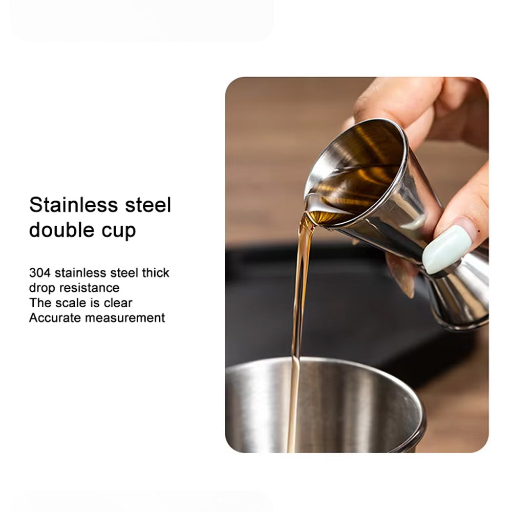 مجموعة شاكر كوكتيل من الفولاذ المقاوم للصدأ - 5 قطع