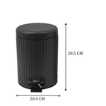 طقم سلة مهملات وفرشاة مرحاض