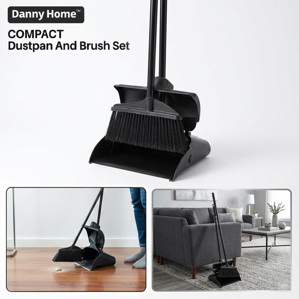 طقم جاروف ومكنسة - قطعتان