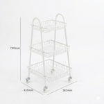 سلة تخزين بثلاثة أرفف