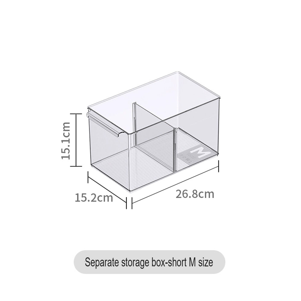 صندوق تخزين شفاف فواصل