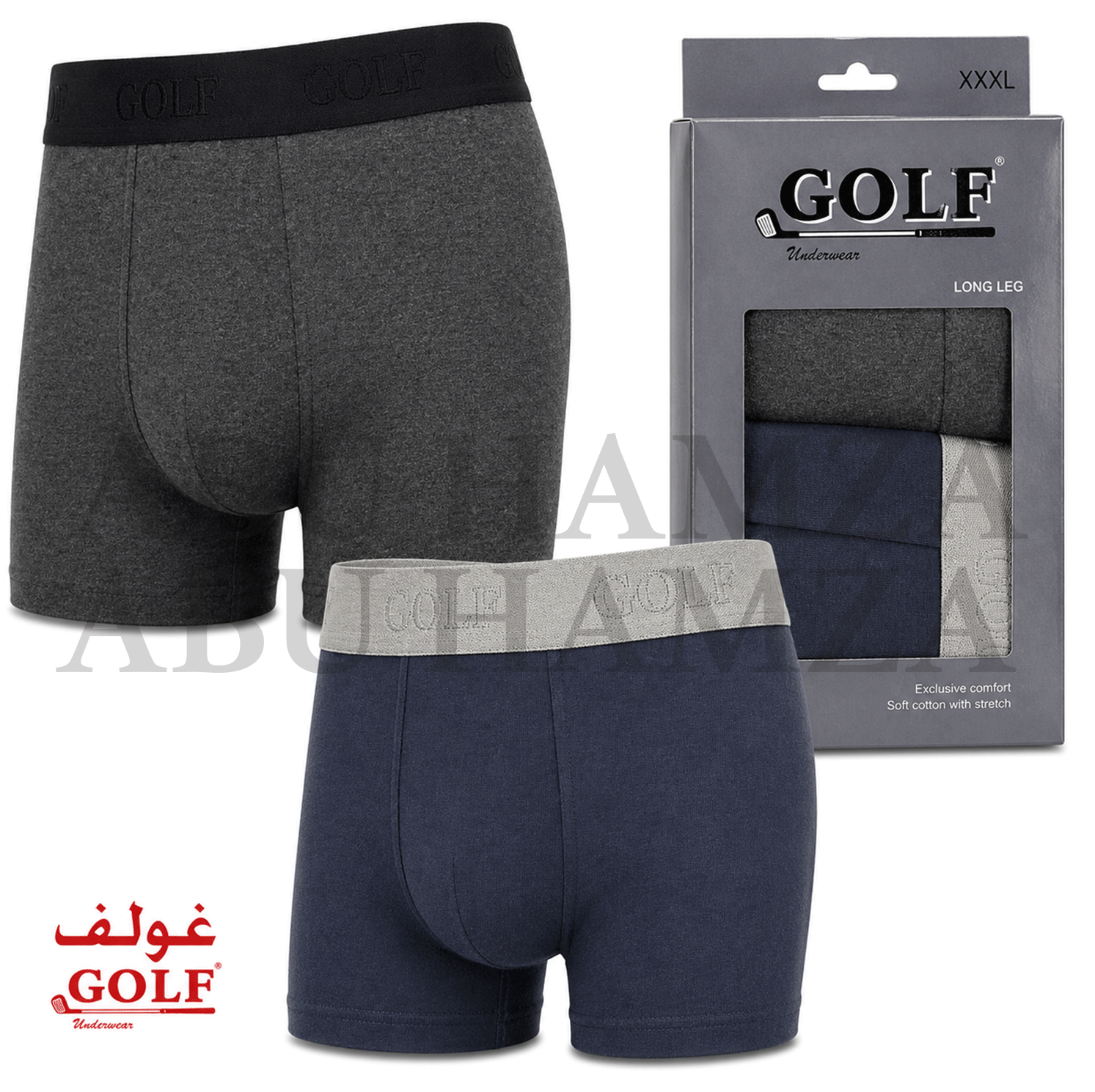 بوكسر LONG LEG رجالي 2 قطعة