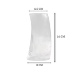 طقم أكواب زجاجية شفافة 4 قطع (500 مل)