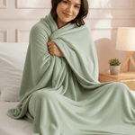 بطانية قطيفة فاخرة ناعمة سادة