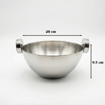 وعاء تقديم معدني وسط