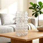 مزهرية زهور زجاجية