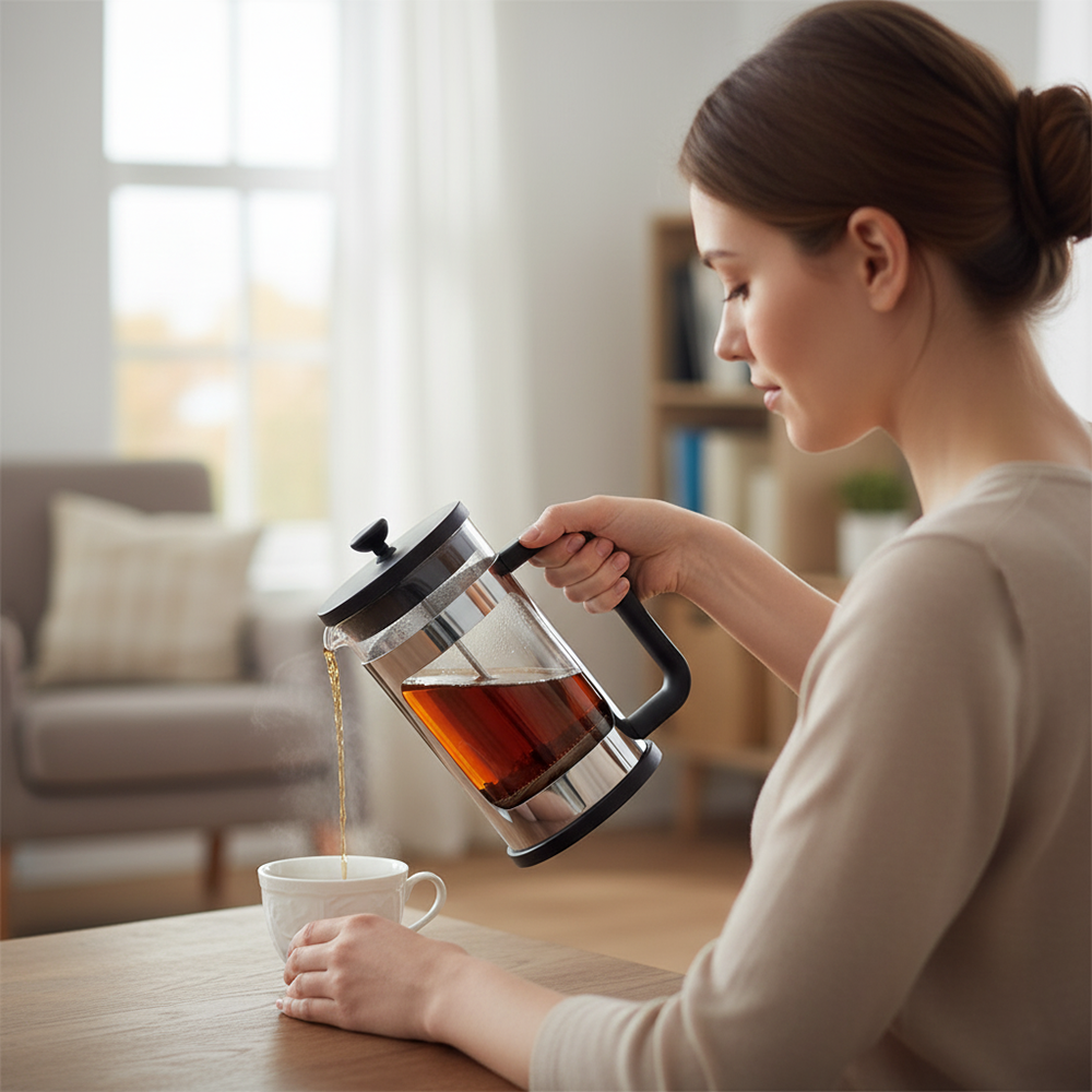 ماكينة تحضير الشاي والقهوة الفرنسية 1000 مل